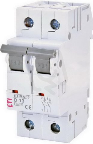 Jistič ETIMAT 6 2p D13 6kA ETI 002163515