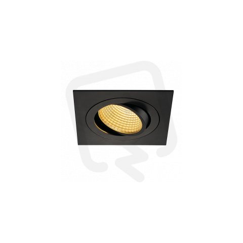 SLV Sada NEW TRIA LED DL SQUARE černé matné 12 W 38°2700K včetně ovladače 114240