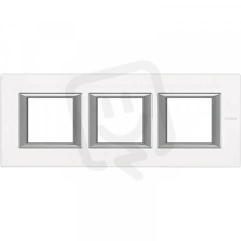 Legrand HA4802M3HVBB BTAX Rámeček2+2+2 HOR. SKLO BÍLÉ