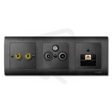 Merten Centrální deska 1xRJ45 System M Antracit SCHNEIDER MTN298314