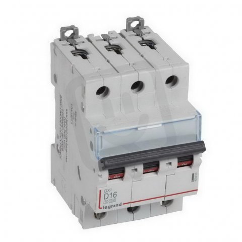 DX3 JISTIČ, 3 PÓLOVÝ, CHAR. D,16A 10000A/16KA LEGRAND 409499
