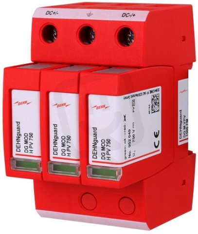Svodič přepětí Typ 2 DEHNguard M Vícepólový pro FV systémy do 1500V DC 952567
