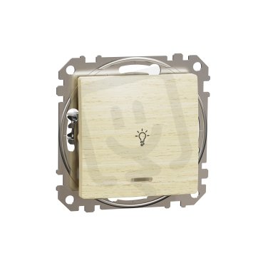 Sedna D/E Tlačítko 1/0So'světlo'orientační kontrolka bříza SCHNEIDER SDD180132L