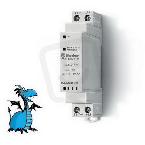 Polovodičové relé, 1Z/7A/125V DC, 24V DC FINDER 77.01.9.024.9125