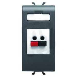 Chorus Zásuvka audio/video, 1 modul, černá GEWISS GW12458
