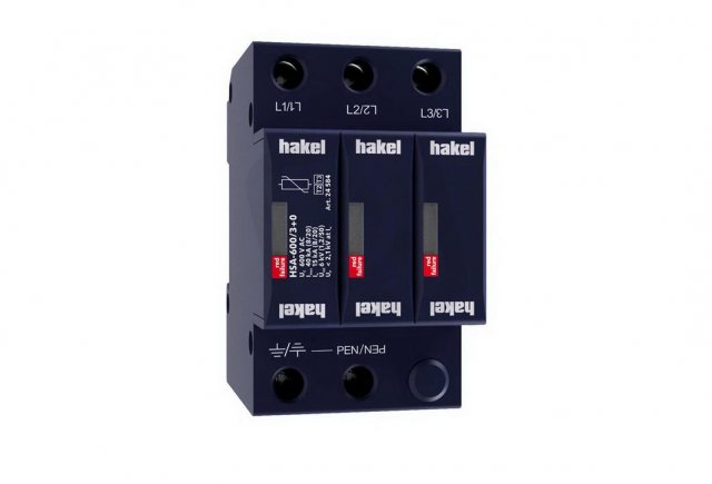 Svodič rázového přepětí HSA-600/3+0 SPD typ 2+3 HAKEL 24584