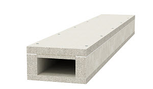OBO BSK 090511 Protipožární kanál I90/E30 50x110 šedá Odlehčený beton