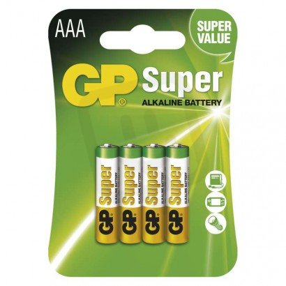 GP alkalická baterie SUPER AAA (LR03)/1013114000/ B1311