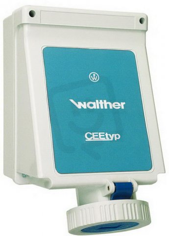 Walther 168306 Nástěnná zásuvka 63A 3P 230V 6h IP67