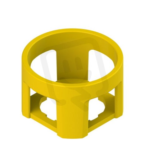 Žlutý cylindrický kryt d43x27 mm PIZZATO VEGP32B5A