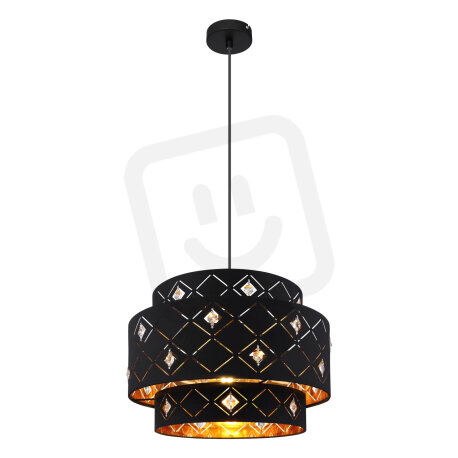 Závěsné svítidlo ABBEY černá 1xE27, max. 60W 230V GLOBO 15448H1