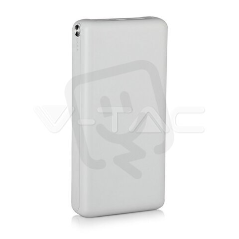 30K Mah Jumbo Powe Bank Dual USB White, VT-3519 V-TAC SKU8902