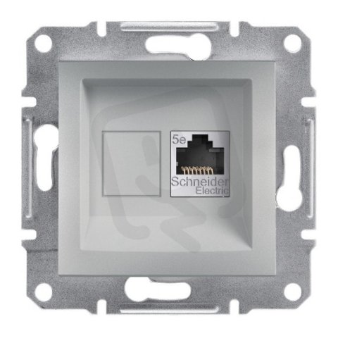 Asfora Zásuvka datová RJ45, kat.5e STP, alu SCHNEIDER EPH5000161