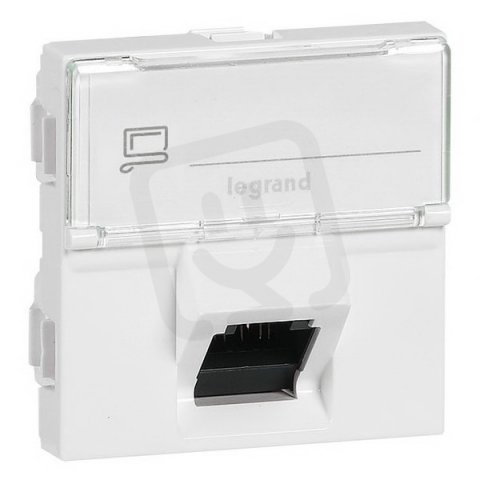 MOSAIC DATOVÁ ZÁSUVKA 1XRJ45 STP CAT.6A 2MODULOVÝ 45° LEGRAND 076508