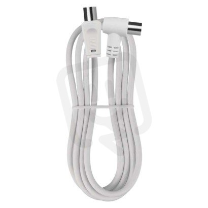 Anténní koaxiální kabel stíněný 1,25m - úhlová vidlice EMOS S30110
