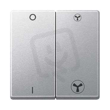 Merten Kolébkový spínač 2segmentový pro spínání VMC System M Aluminium MTN435060