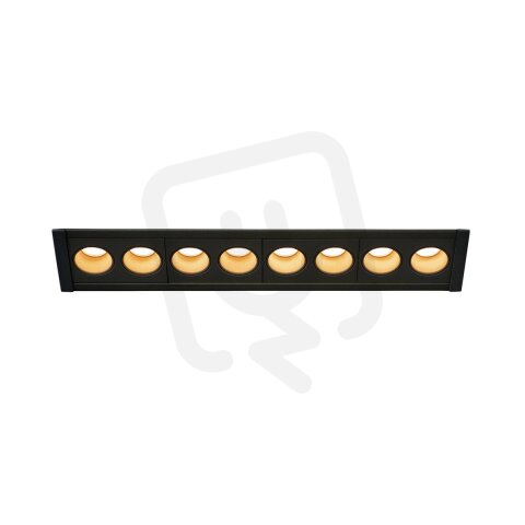 MILANDOS 8, stropní zápustné svítidlo černé 2700 K 45°    SLV 1005423