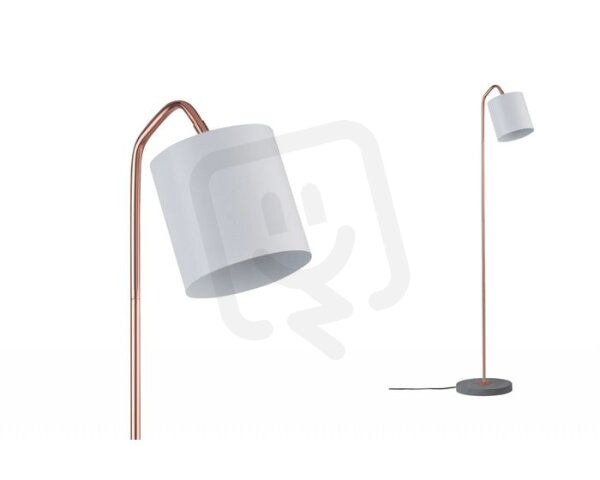 Stojací lampa Neordic Oda bílá/měď/beton 796.25 PAULMANN 79625