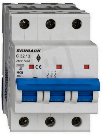 AM017332-- Jistič AMPARO 10kA, C 32A 3po