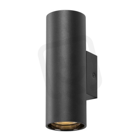 ASTO TUBE, nástěnné přisazené svítidlo, válcové, max. 2x 10 W, černé SLV 1006443