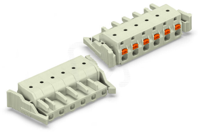 Pružinová svorka Push-in CAGE CLAMP sv.šedá 2,5mm2 3pól. WAGO 2721-203/037-000