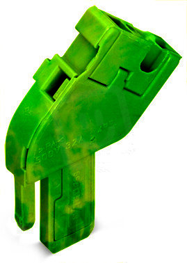 Modul pro 1vodičový konektor (zásuvku), úhlový, CAGE CLAMP, 4mm2, zeleno-žlutá