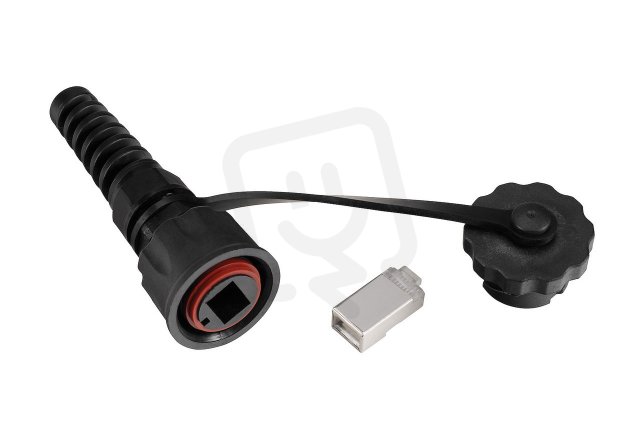 Průmyslový konektor CAT5E STP RJ45 IP67 SOLARIX 40001012