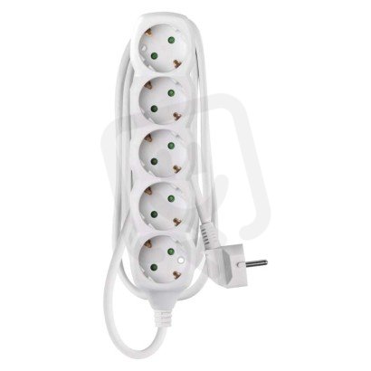 Prodlužovací kabel 1,5 m 5 zásuvek bílý PVC 1,5mm2 EMOS P0521R