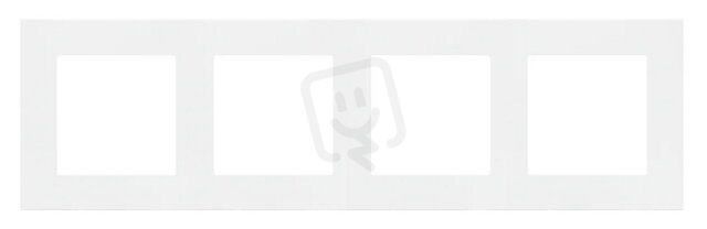 Rámeček 4 násobný bílá matná KONTAKT SIMON TR4/111