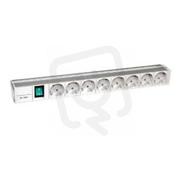 Schneider NSYAPU10F3S 1U lišta 3 zásuvky 10' NF + spínač