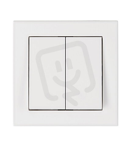 Set přístroje spínače č.5, bezšroubové svorky, bílý SCHRACK EV106009B-