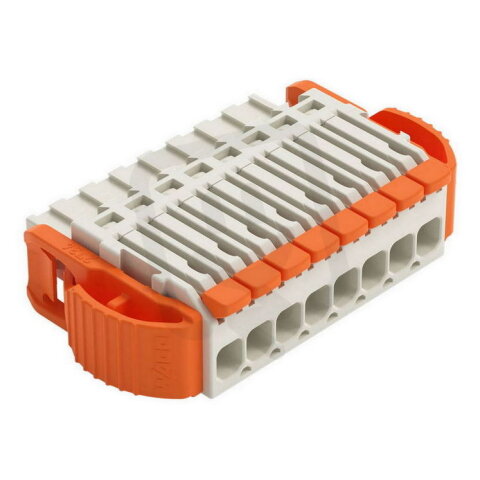 1vodičová pružinová svorkovnice, Páčka, Push-in CAGE CLAMP, Světle šedá