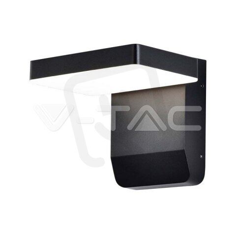 17W LED Wall Light Black Body Square 4000K IP65, VT-11020 V-TAC SKU2945