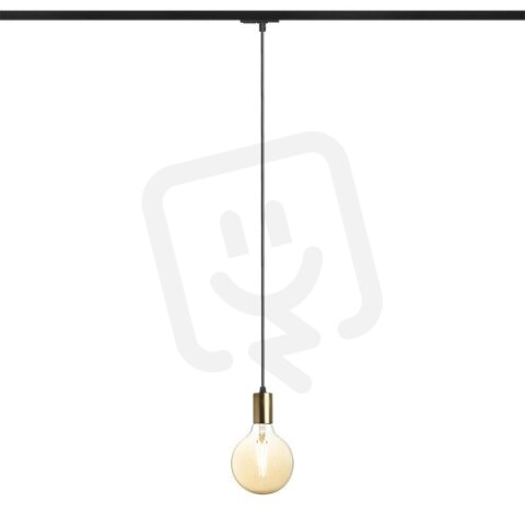 ARAQ pro jednookr. lištu závěsná česaná mosaz/černá 230V E27 42W RENDL R13978