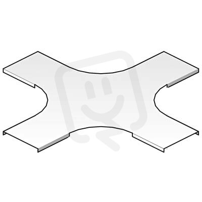 Víko křížení pro kabelový žlab HL KGI 60, šířky 60mm, Sendzimir HL DKR060.H