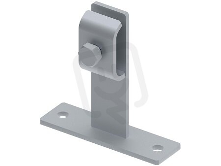 Držák vedení na podstavci L-60 na drát 8/10mm, materiál StZn GROMTOR 313012