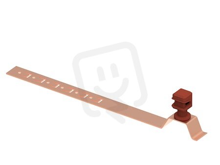 Plastový držák s příchytkou L330 pod střešní krytinu na drát d8mm Cu/plast