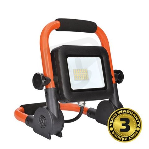 LED reflektor PRO se sklopným stojanem 30W 2760lm 5000K kabel se zástrčkou IP65