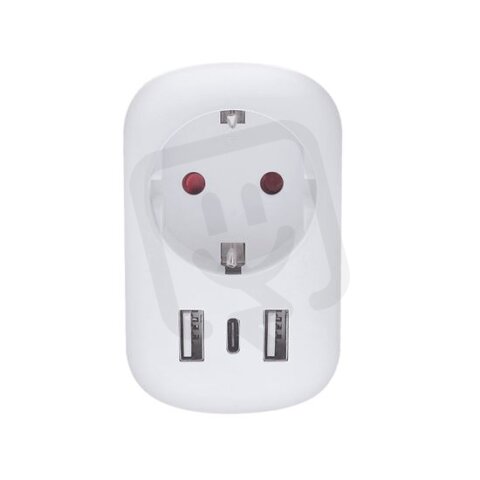 Cestovní adaptér USA USB A+C pro použití