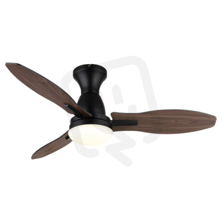 Stropní ventilátor GALE černá matná 22W GLOBO 03671B