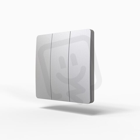 Bezdrátový vypínač Kinetic Wireless Switch S 3P samonapájecí, stříbrná, 3P
