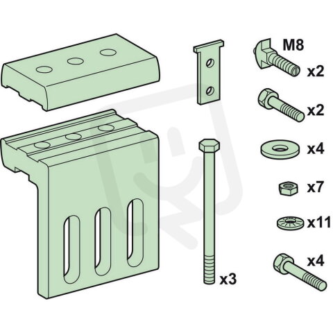 Spojka mezi horizontální a vertikální přípojnicí 100x10mm SCHNEIDER LVS04638