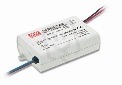 Napájecí zdroj pro LED 25W 1400mA MEAN WELL PCD-25-1400B