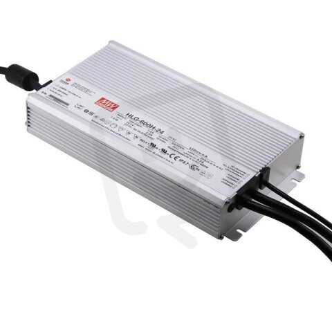 Napájecí zdroj pro LED 600W 24V 25000mA MEAN WELL HLG-600H-24