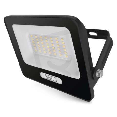 LED reflektor GLARO 30W, černý, IP65, 3000 lm, neutrální bílá EMOS ZS2234B