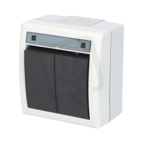 ATLAS 2K IP55 Spínač sériový č.5, šedý FAMATEL 19076-07