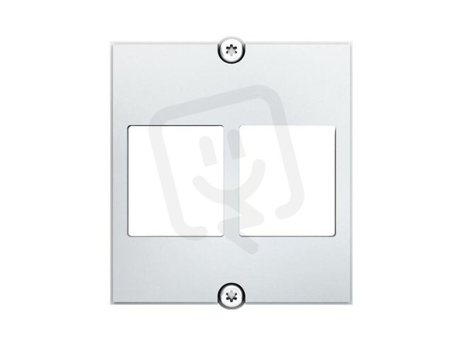 Bachman 917.158 Modul pro datové přípojky 2x Keystone vč. 2 šroubů, bílá