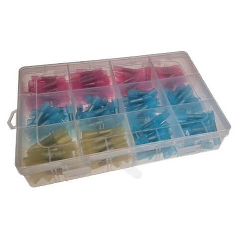Sada lisovacích spojek SIS se smrštitelnou bužírkou 0,5-6mm2 (200ks) SIS-SET 200