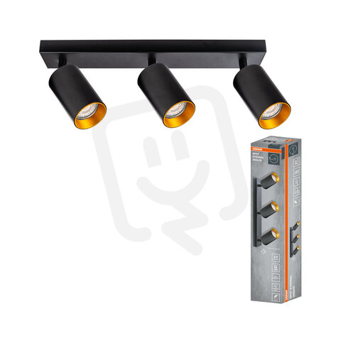 LED SPOT ETERNAL BLACK 3XGU10 OSRAM 4099854588150
