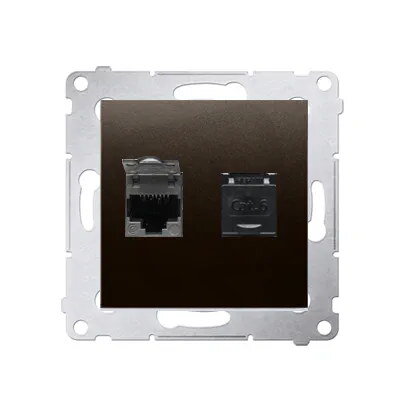 D62.01/46 Dvojitá počítačová zásuvka RJ4